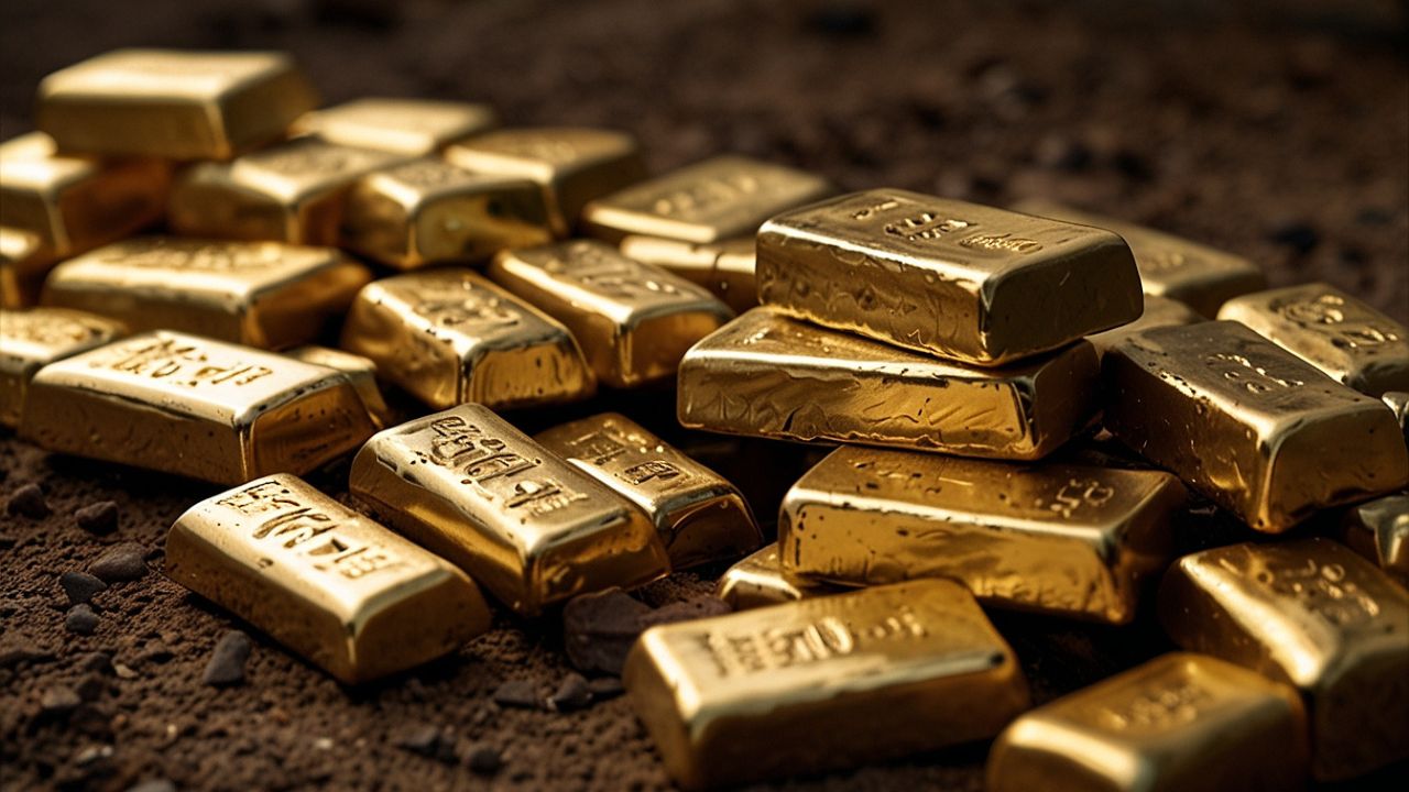 Geological map of the Maria Geralda high-grade gold deposit site.